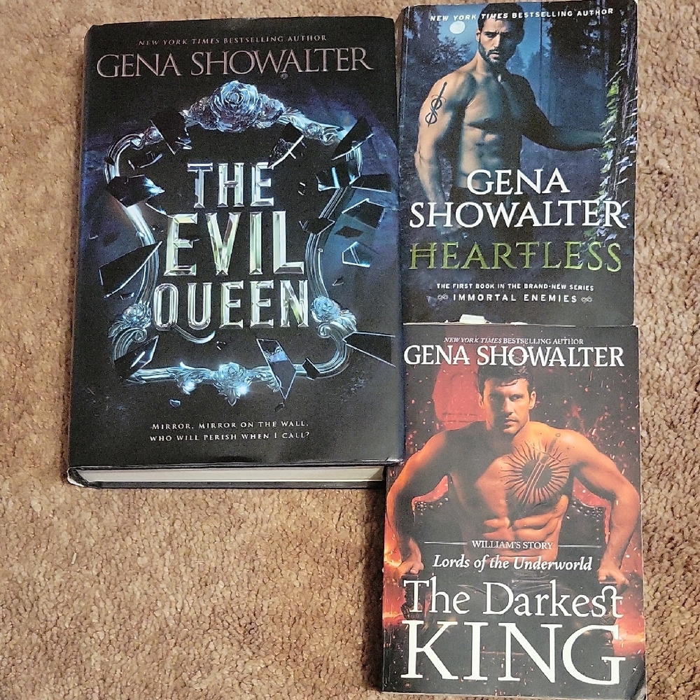 Gena Showalter 3 Books- The Evil Queen, Heartless, The Darkest King